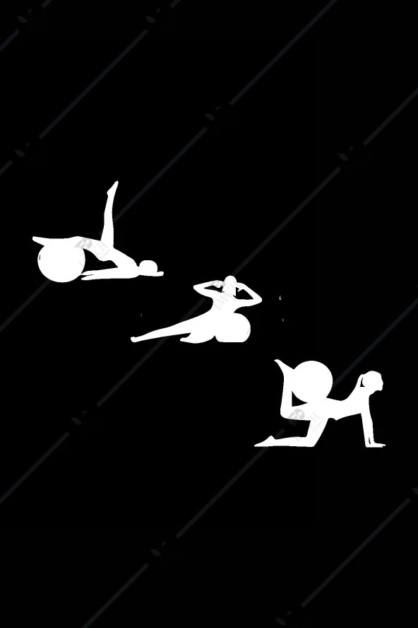 Pilates 3'lü Duvar Dekoru Seti Ahşap Tablo - Resim 2