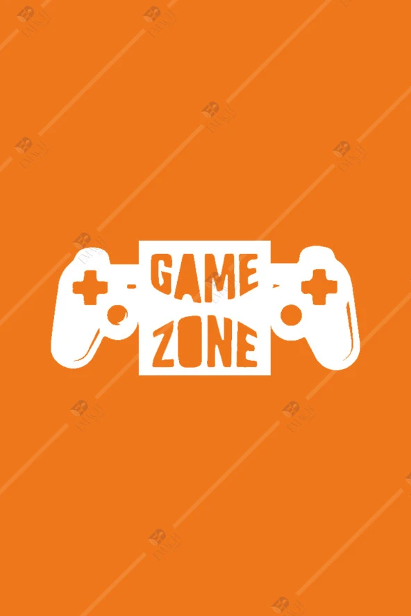 Game Zone Ahşap Duvar Dekorasyon 35X15 - Resim 2