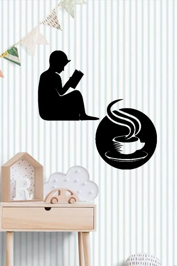 Kitap Kahve Duvar Süsü Ahşap Dekor ürün görseli 1