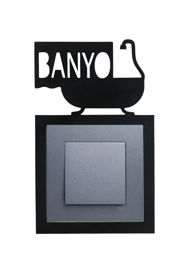 Banyo Ahşap Priz Çerçevesi Dekorasyon ürün görseli 1