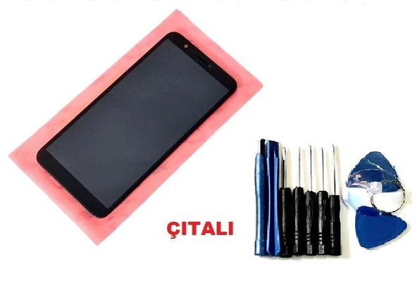 Tkgz - P Smart 2018 Lcd Ekran Dokunmatik (Çıtalı TAMİR SETİ) SİYAH ürün görseli 1