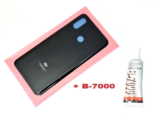 Xiaomi Mi 8 Arka Kapak Batarya Pil Kapağı (CAM+B-7000) SİYAH ürün görseli 1