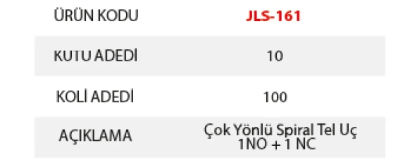 JAMESON JLS 161 Limit Swıtch Çok Yönlü Spiral Tel Uç - Resim 2