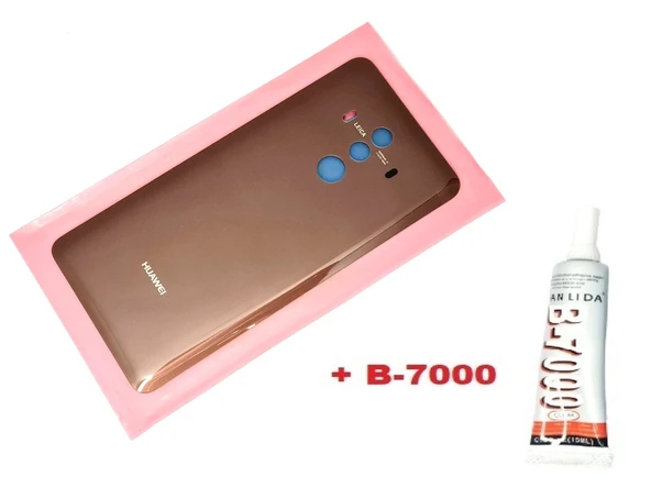Tkgz - Mate 10 Pro Arka Pil Batarya Kapağı (CAM+B-7000) GOLD ürün görseli 1