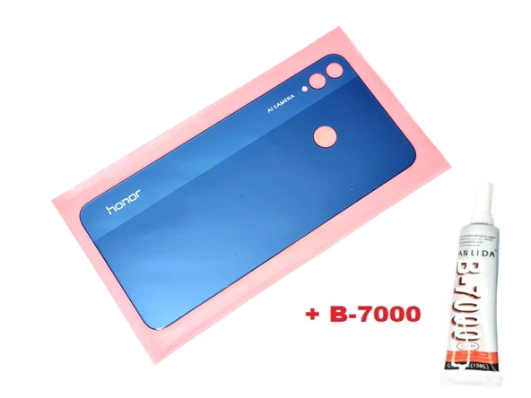 Tkgz Honor 8X Arka Pil Batarya Kapak (CAM+B-7000) MAVİ ürün görseli 1