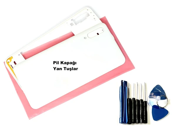 Samsung Galaxy A30S A307 KASA Arka Pil Batarya Kapağı (TAMİR SETİ) SİYAH ürün görseli 1