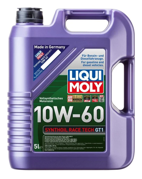 Liqui Moly Synthoil Race Tech GT1 10W-60 Sen. Mot. Yağı 5 lt.8909 ürün görseli 1