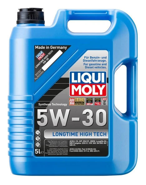 Liqui Moly 5W30 Sentetik Motor Yağı Long Time High Tech 5lt.9507 ürün görseli 1
