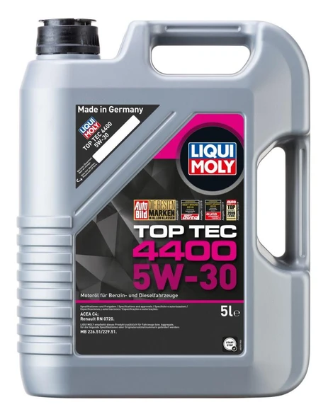 Liqui Moly Top Tec 4400 Sentetik Motor Yağı 5 Lt. 2322 ürün görseli 1