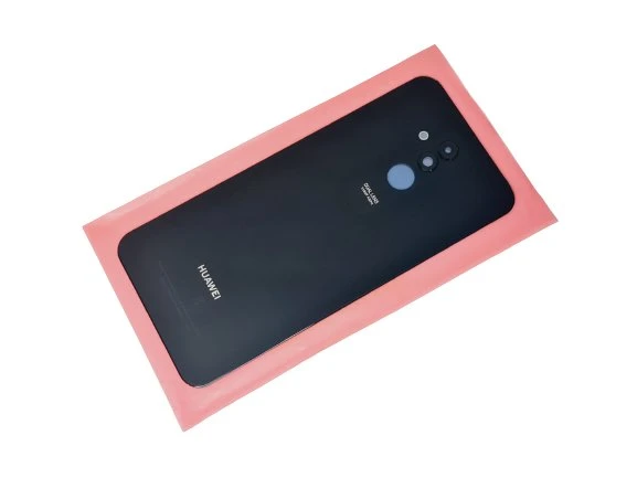 Tkgz - Mate 20 Lite Arka Pil Batarya Kapağı (Kamera Lensli CAM) SİYAH ürün görseli 1