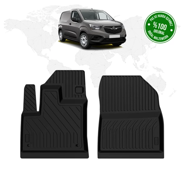Opel Combo Panelvan 4D Havuzlu Paspas (Ön 2 Parça) 2019 Model Ve Sonrası ürün görseli 1