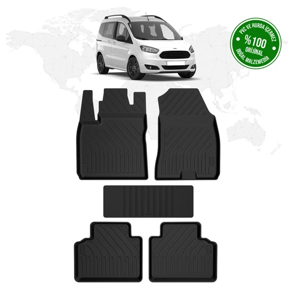 Ford Courier 4D Havuzlu Paspas 2014 - 2023 Model ürün görseli 1
