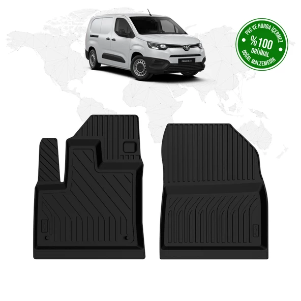 Toyota Proace City Panelvan 4D Havuzlu Paspas (Ön 2 Parça) 2019 Model Ve Sonrası ürün görseli 1
