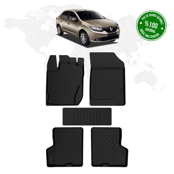 Renault Symbol 4D Havuzlu Paspas 2013 - 2021 Model ürün görseli 1