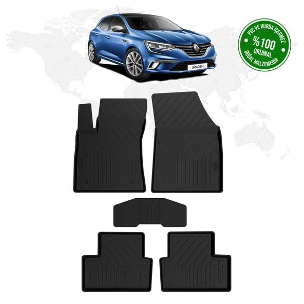 Renault Megane 4 Hatchback 4D Havuzlu Paspas 2016 Model Ve Sonrası ürün görseli 1