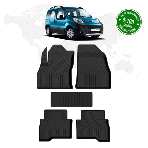Peugeot Bipper 4D Havuzlu Paspas 2008 - 2016 Model ürün görseli 1