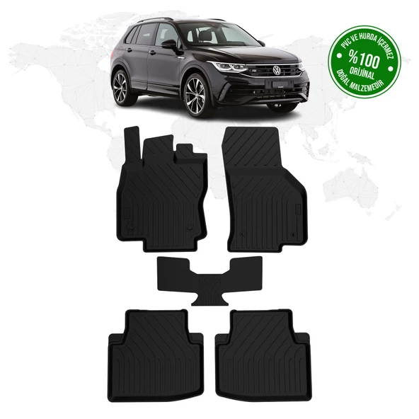 Volkswagen Tiguan 4d Havuzlu Paspas 2016 - 2023 Model ürün görseli 1