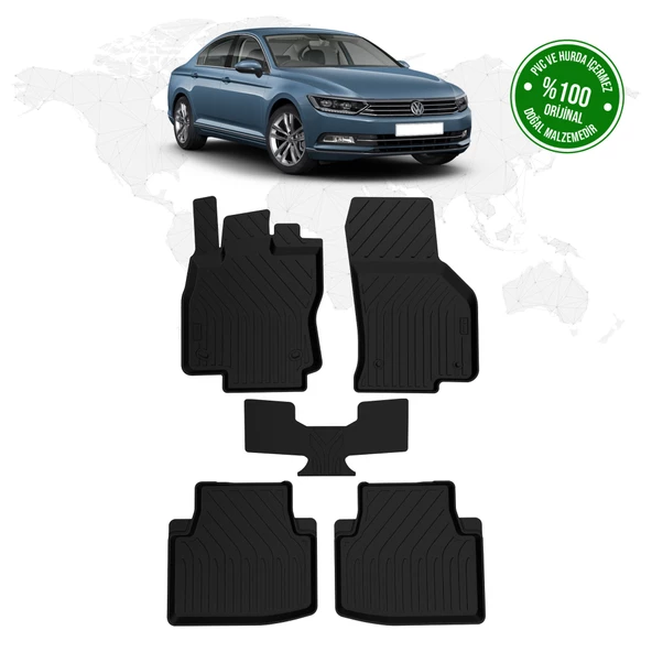 Volkswagen Passat 4D Havuzlu Paspas 2015 - 2023 Model ürün görseli 1