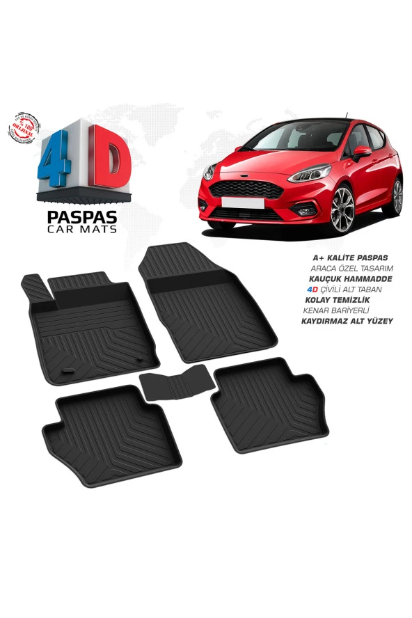 Ford Fiesta 4D Havuzlu Paspas 2017 Model Ve Sonrası ürün görseli 1