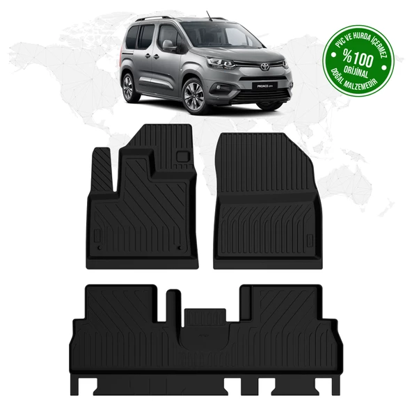 Toyota Proace City 4D Havuzlu Paspas 2019 Model Ve Sonrası ürün görseli 1