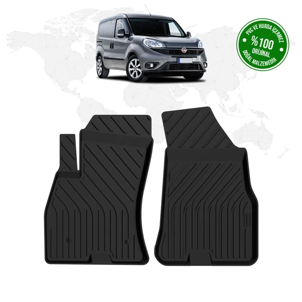 Fiat Doblo Panelvan 4D Havuzlu Paspas (Ön 2 Parça) 2015 - 2023 Model ürün görseli 1