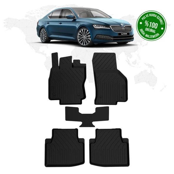 Skoda Superb 4d Havuzlu Paspas 2015 - 2023 Model ürün görseli 1