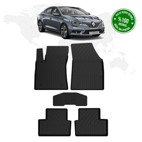 Renault Megane 4 Sedan 4D Havuzlu Paspas 2016 Model Ve Sonrası ürün görseli 1