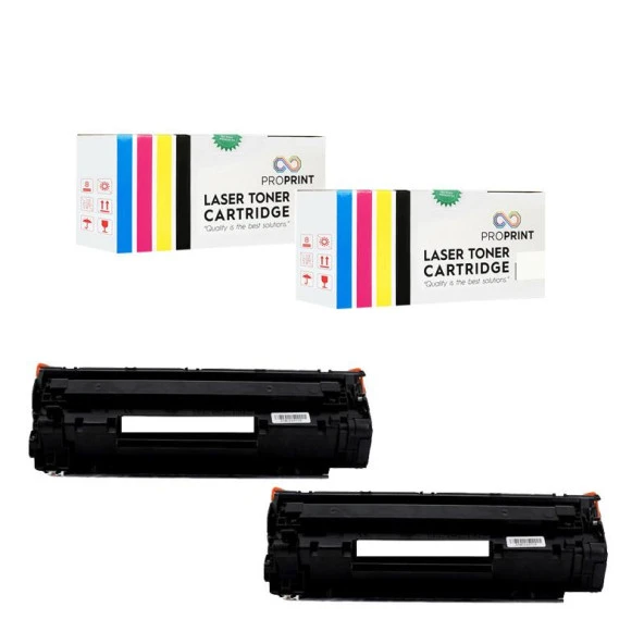 TKPrint 2 ADET CE278A HP LaserJet P1560 P1566 Muadil Toner ürün görseli 1
