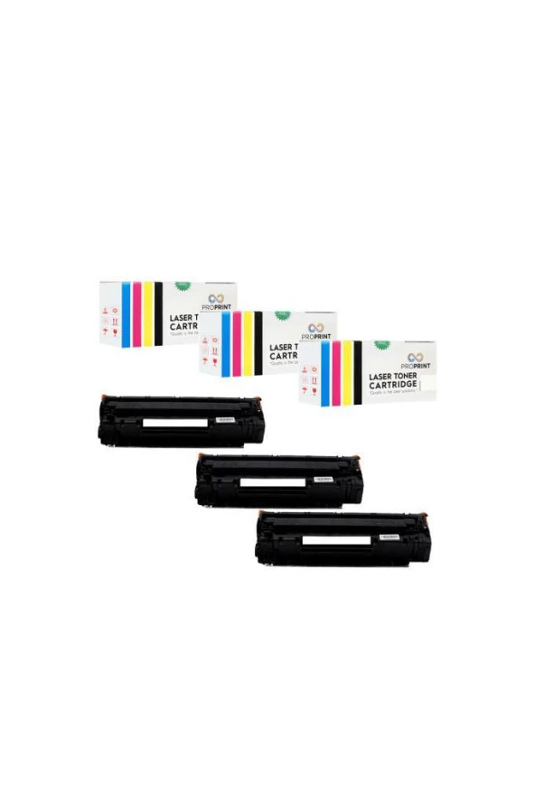 TKPrint P1600 P1601 P1602 3 ADET Muadil Toner 78A CE278A - Resim 2