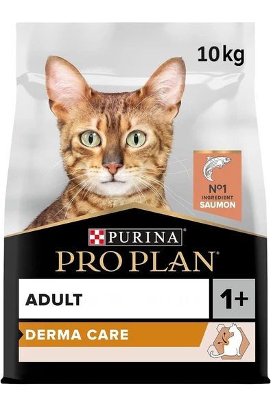 Pro Plan Derma Plus (elegant Adult) Tüy Yumaği Kontrolü Somonlu Kedi Mamasi 10 Kg ürün görseli 1