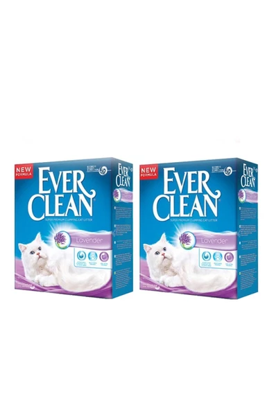 Ever Clean Lavander Topaklaşan Kedi Kumu 10 Lt X 2 Adet ürün görseli 1