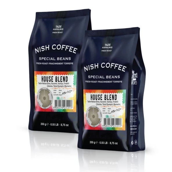 Nish Filtre Kahve House Blend 2 x 250 gr ürün görseli 1