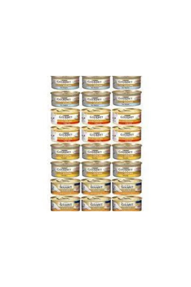 Gourmet Karışık Kıyılmış Konserve Yetişkin Kedi Yaş Maması 24 X 85 G ürün görseli 1