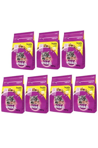 Tavuklu Yavru Kuru Kedi Maması 7x300 gr ürün görseli 1