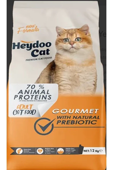 HEYDOO GURME YETİŞKİN KEDİ MAMASI 12 KG ürün görseli 1