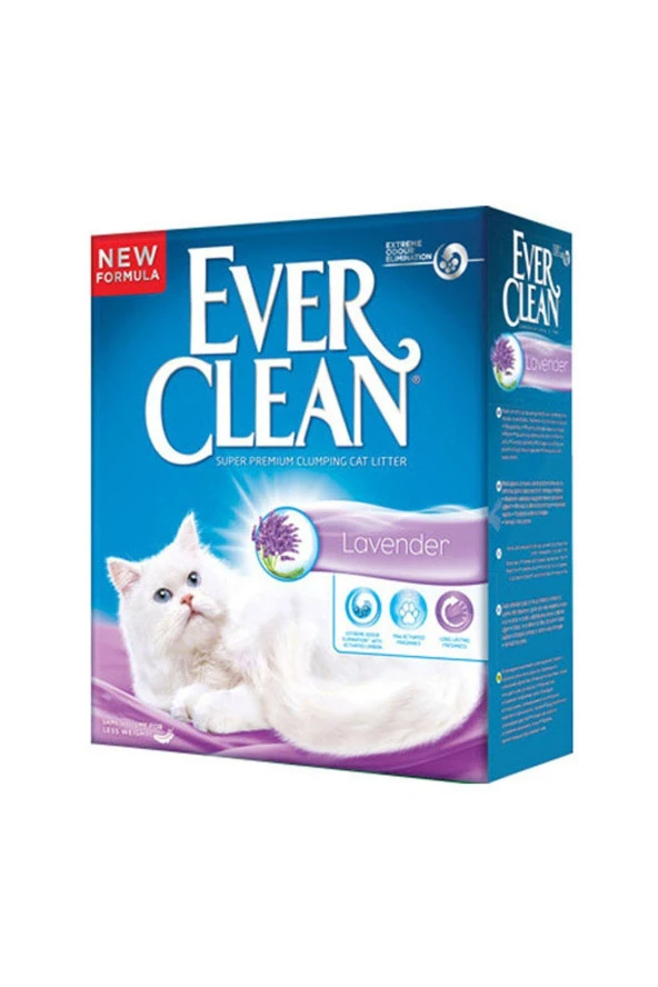 mymodahome Ever Clean Lavander Lavanta Kokulu Topaklaşan Kedi Kumu 10 Lt ürün görseli 1