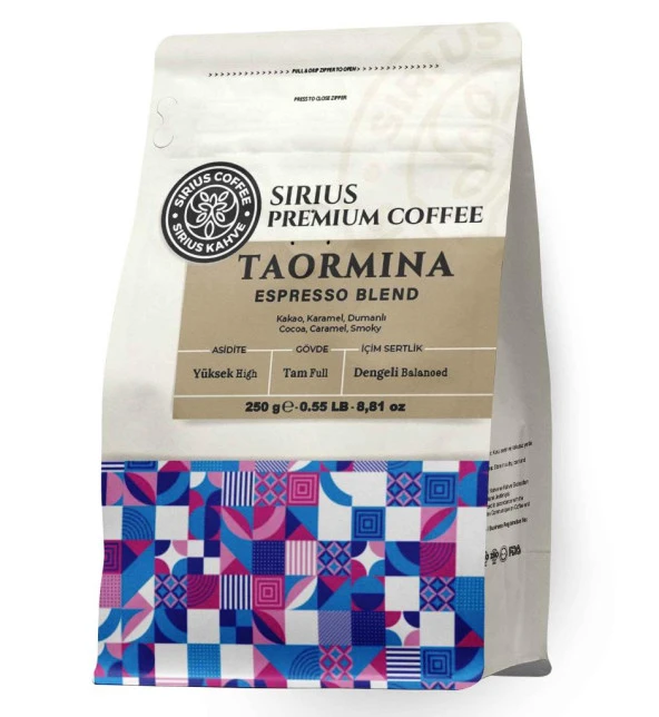 Sirius Premium Espresso Blend Taormina 250 gr ürün görseli 1