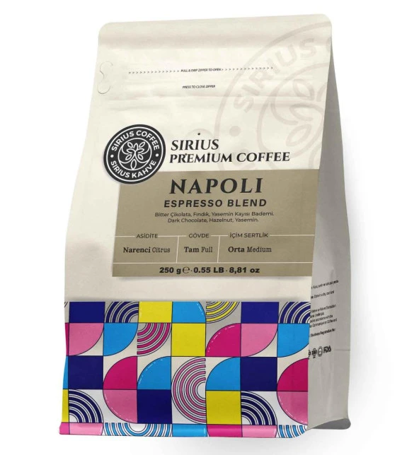 Sirius Premium Espresso Blend Napoli 250 Gr ürün görseli 1