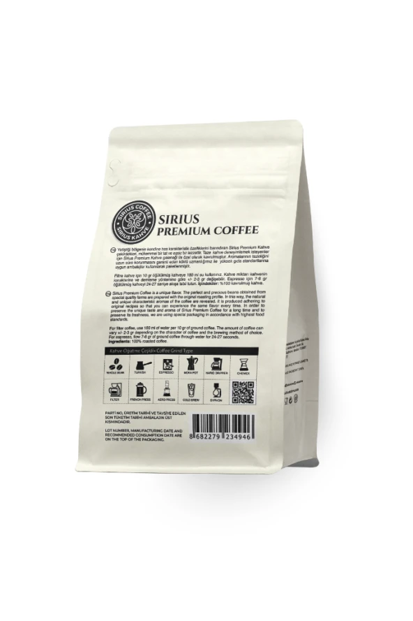 Sirius Premium Filtre Kahve Endonezya Java 250 gr - Resim 2