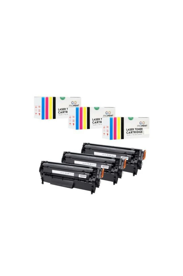 TKPrint 3 ADET CRG-703 Canon İ-Sensys LBP-2900 Muadil Toner - Resim 2