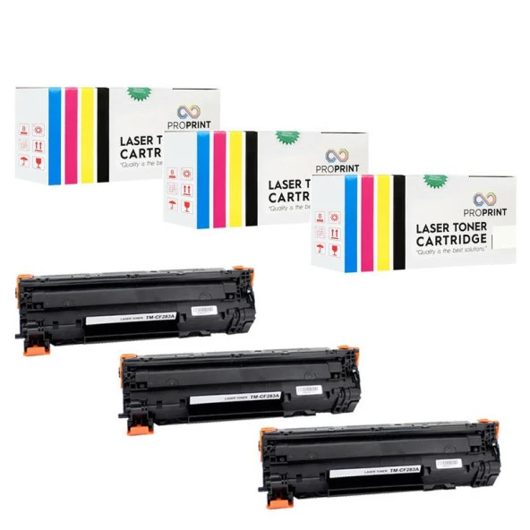 TKPrint 3 ADET CF283X HP LaserJet Pro M127fn Muadil Toner ürün görseli 1