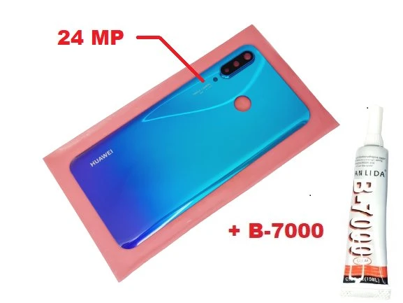 Tkgz - P30 Lite Arka Kapak (Kamera Lensli 24 MP CAM+B-7000) MAVİ ürün görseli 1