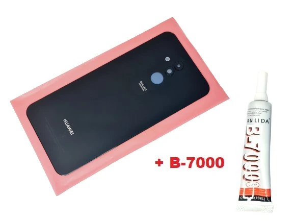 Tkgz - Mate 20 Lite Arka Kapak ( LENSLİ CAM ) (B-7000) SİYAH ürün görseli 1