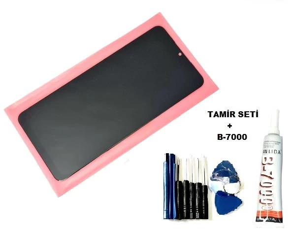 Samsung Galaxy A04S (A047F) Lcd Ekran Dokunmatik ORJİNAL (B-7000+Tamir Seti) ürün görseli 1