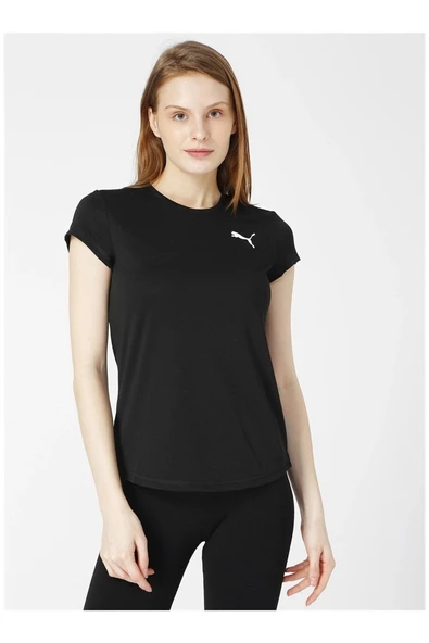 Puma Active Tee - Kadın Siyah Spor T-shirt - 586857 01 ürün görseli 1