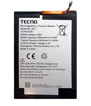 Tkgz Tecno Spark 4 Batarya Pil Sıfır Orijinal ürün görseli 1