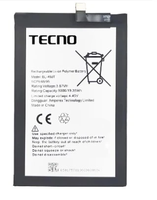 Tkgz Tecno Camon 18 Batarya Pil Sıfır Orijinal ürün görseli 1