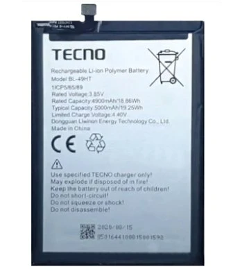 Tkgz Tecno Spark 6  Batarya Pil Sıfır Orijinal ürün görseli 1
