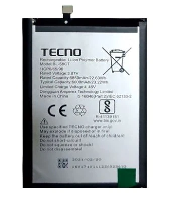 Tkgz Tecno Spark 7 Batarya Pil Sıfır Orijinal ürün görseli 1