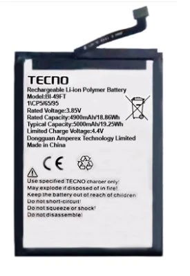 Tkgz Tecno Spark 6 GO Batarya Pil Sıfır Orijinal ürün görseli 1